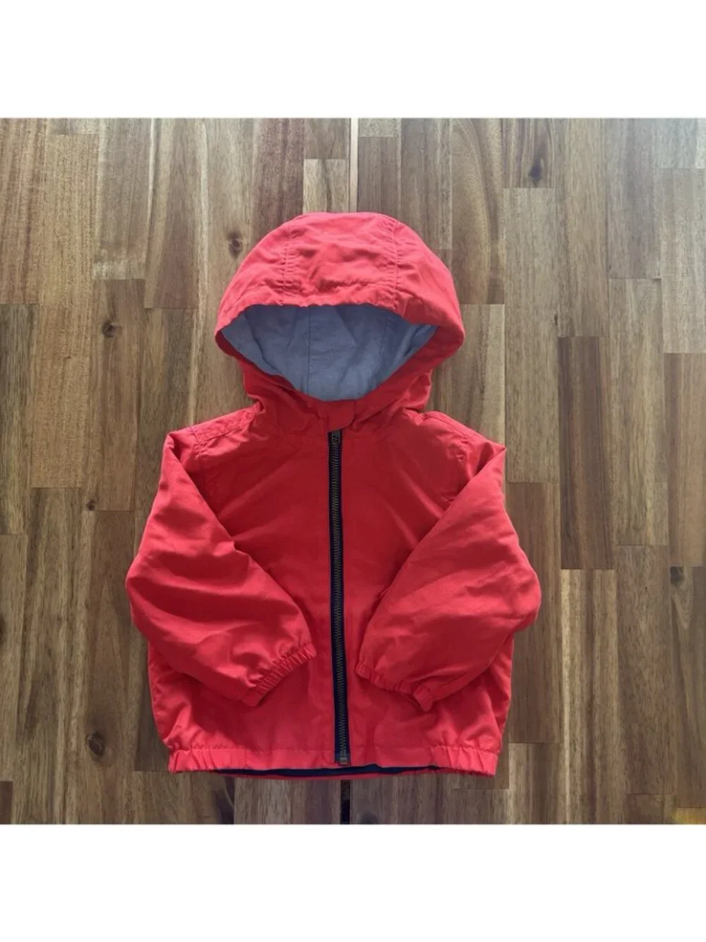 Janie & Jack Jacket Baby Size 12-18 Months Orange‎ Hooded Play Casual Preppy